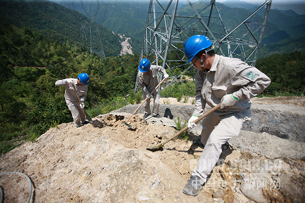 圖為線路防汛特巡