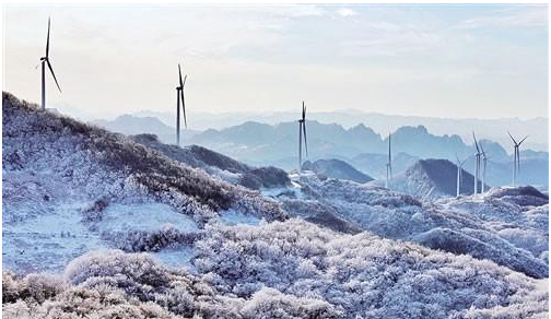 湖北保康縣風力發(fā)電好風光