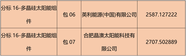 國網(wǎng)2018綜合能源服務(wù)項目招標(biāo)光伏組件、逆變器中標(biāo)名單