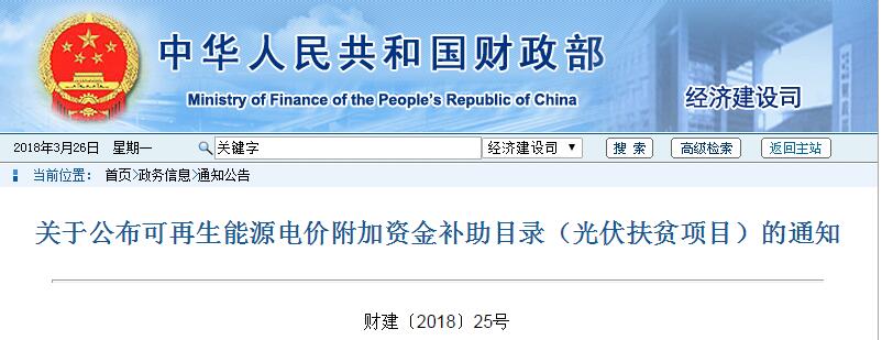 重磅：財(cái)政部戶用光伏扶貧電站名單來了！補(bǔ)貼優(yōu)先發(fā)放