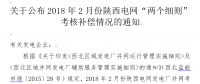 2月份陜西電網(wǎng)“兩個細(xì)則”考核補償情況：19家風(fēng)電場上網(wǎng)電量32905.01萬千瓦時