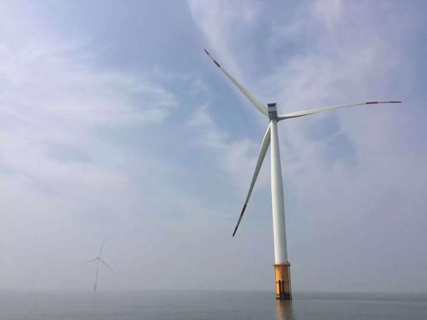 如東海上風電投運 中國成少數(shù)具備海上風電核心建設能力國家