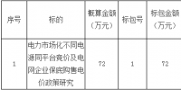 招標(biāo)|電力市場化不同電源同平臺競價及電網(wǎng)企業(yè)保底購售電價政策研究招標(biāo)公告