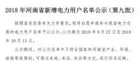 971家！河南公示2018年新增<font color=