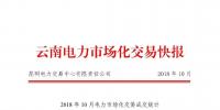 云南電力市場(chǎng)化交易快報(bào)(2018年10月)