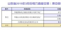 山東省2019年3月份電力直接交易（集中競價）結果：統(tǒng)一出清價386.5元/兆瓦時